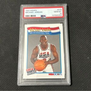 PSA 10 1991 Hoops Michael Jordan Basketball Card